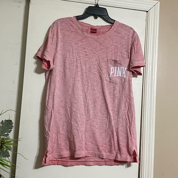 PINK Victoria's Secret Tops - PINK Victoria's Secret Short Sleeve Tee - Light Pink